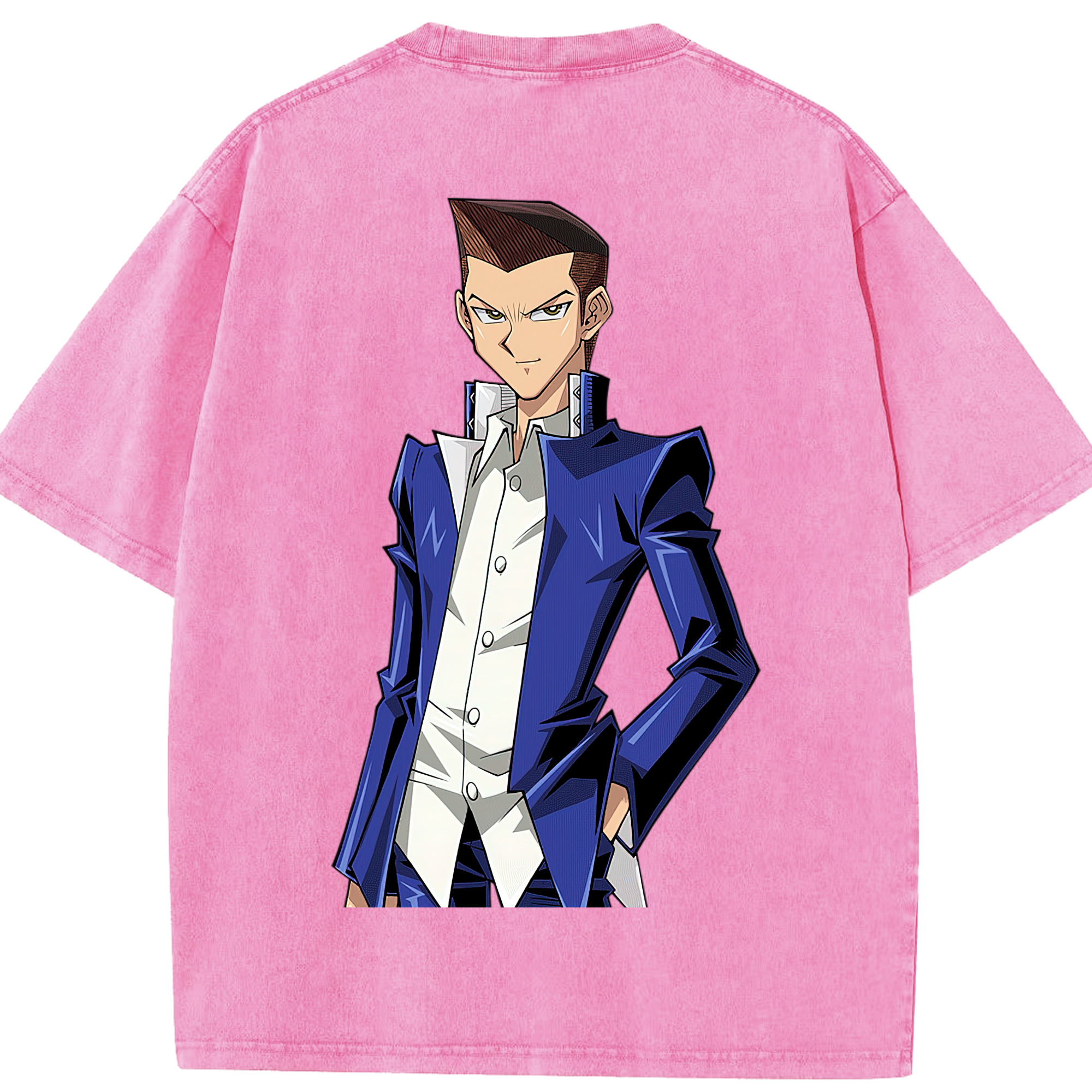 （画像用） 遊☆戯☆王 Yu-Gi-Oh! 綿100% ヴィンテージ風 半袖Tシャツ（背面プリント）